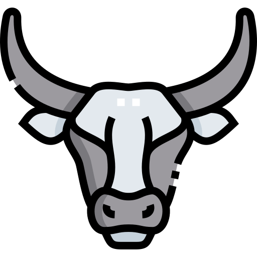 búfalo Detailed Straight Lineal color icono