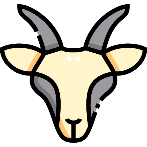 Goat Detailed Straight Lineal color icon