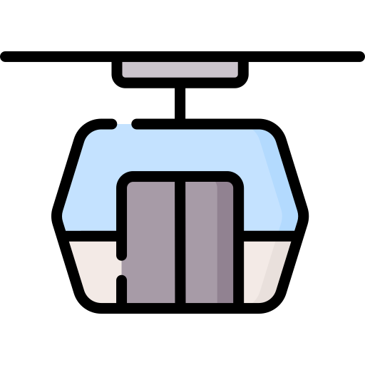 teleférico Special Lineal color icono