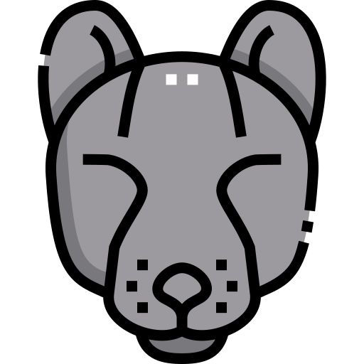 jaguar Detailed Straight Lineal color ikona
