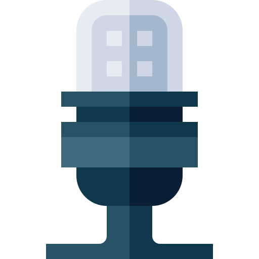 microfoon Basic Straight Flat icoon