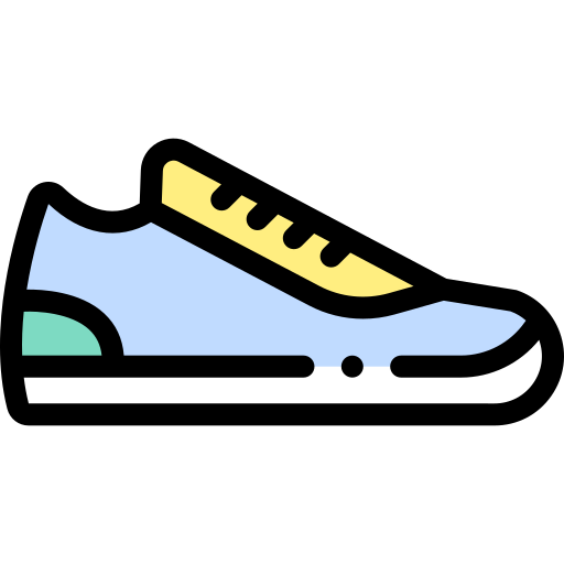 신발 Detailed Rounded Lineal color icon