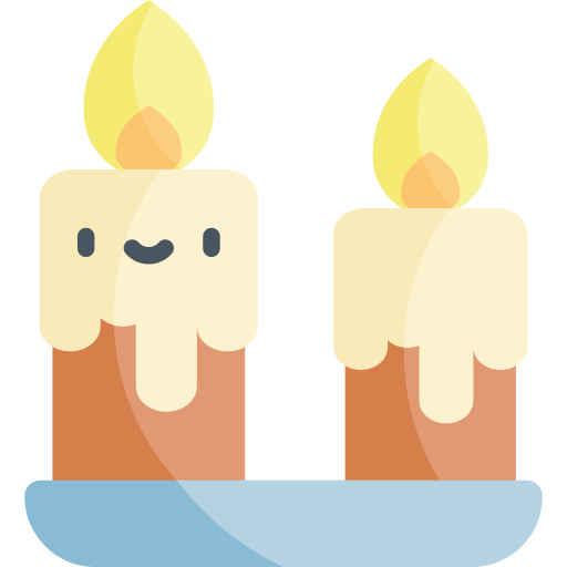Candle Kawaii Flat icon