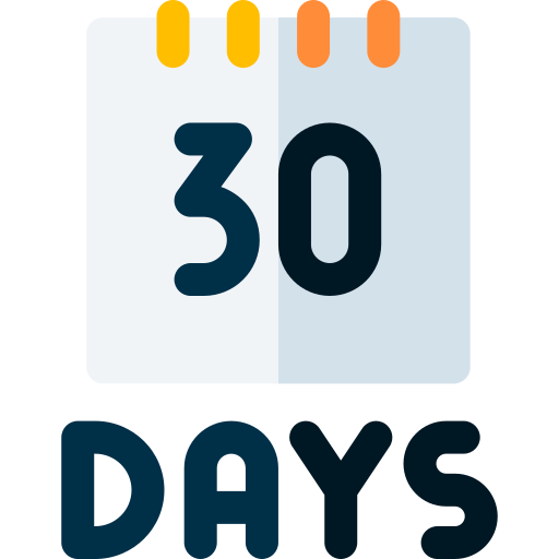 30 dias Basic Rounded Flat icono