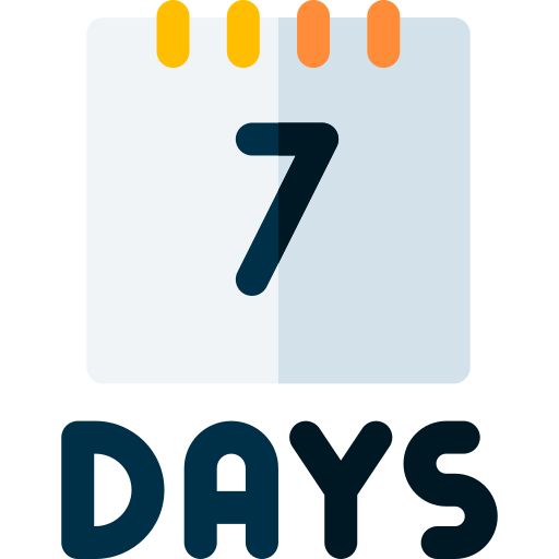 7 days Basic Rounded Flat icon
