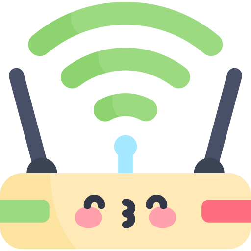 Wifi Kawaii Flat icon