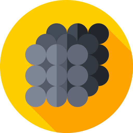 densidad Flat Circular Flat icono