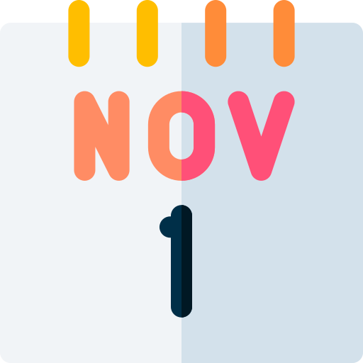 november Basic Rounded Flat icoon