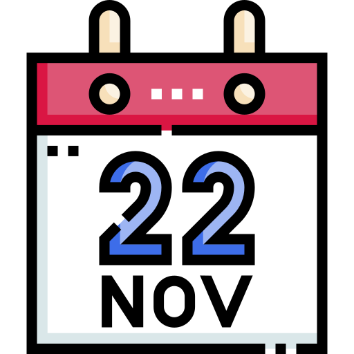 Ноябрь Detailed Straight Lineal color иконка