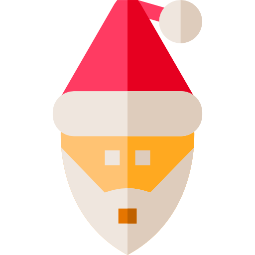 Санта Клаус Basic Straight Flat иконка