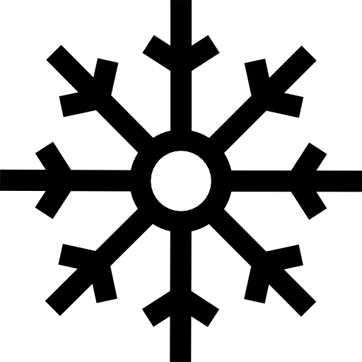 fiocco di neve Basic Straight Lineal icona
