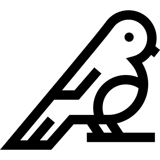 ptak Basic Straight Lineal ikona