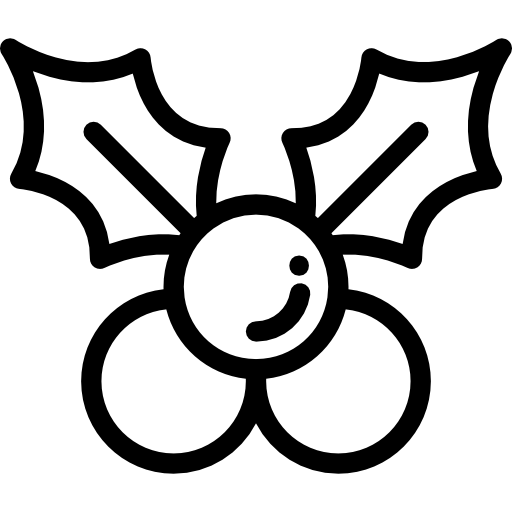 muérdago Detailed Rounded Lineal icono