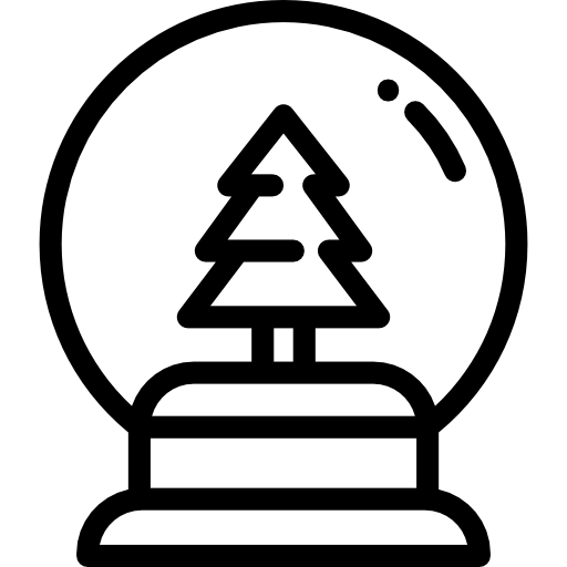 sneeuwbol Detailed Rounded Lineal icoon