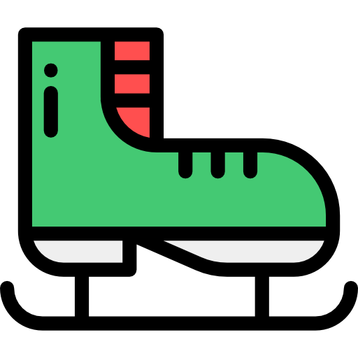Кататься на коньках Detailed Rounded Lineal color иконка