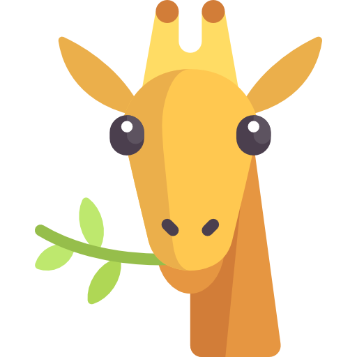 giraffe Special Flat icoon