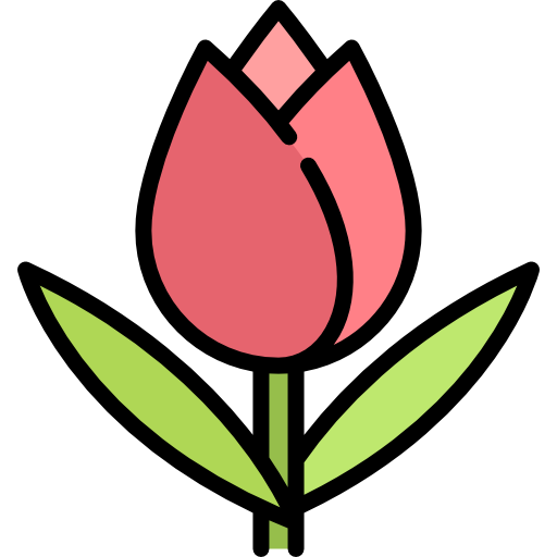 tulipán Special Lineal color icono