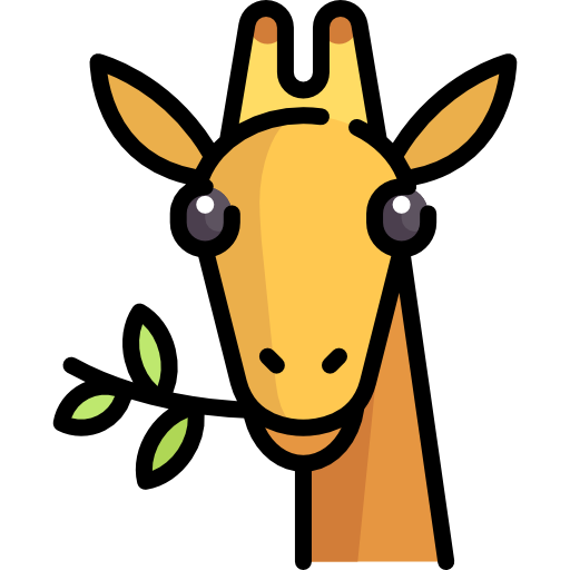 giraffa Special Lineal color icona