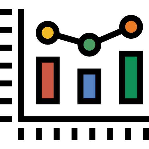analítica All-inclusive Lineal color icono