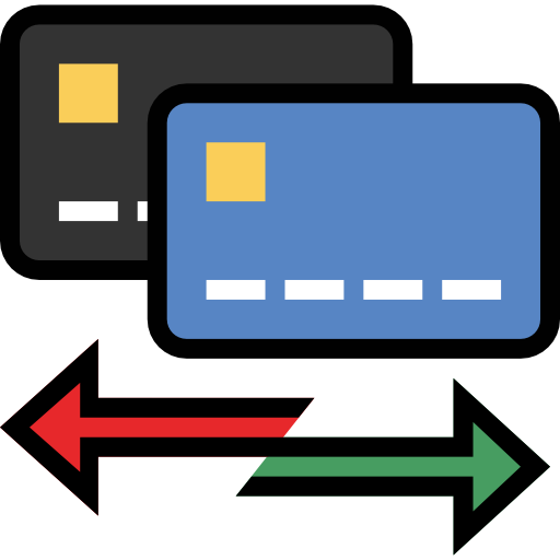 karta kredytowa All-inclusive Lineal color ikona