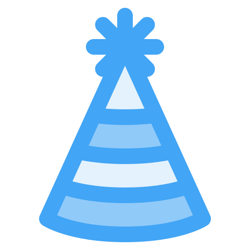 Party hat Generic Blue icon