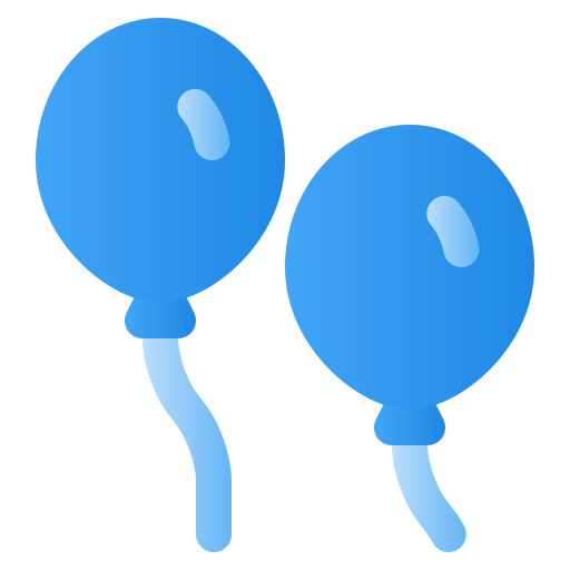 balões Generic Flat Gradient Ícone