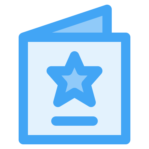 Invitation letter Generic Blue icon