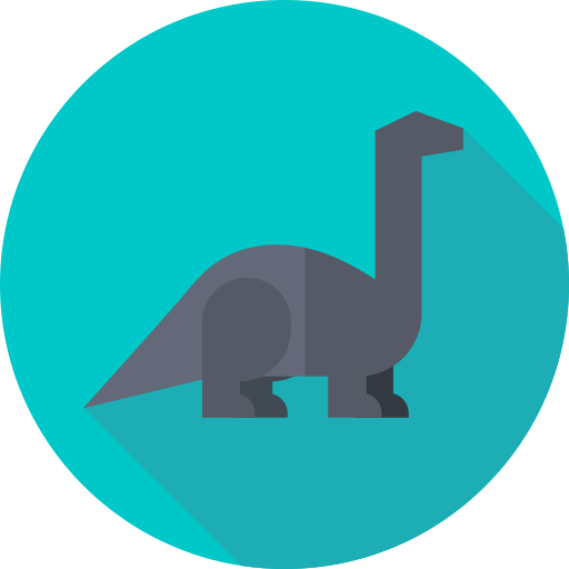 チンシャキアンゴサウルス Flat Circular Flat icon