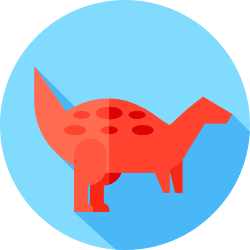 psitacosaurio Flat Circular Flat icono