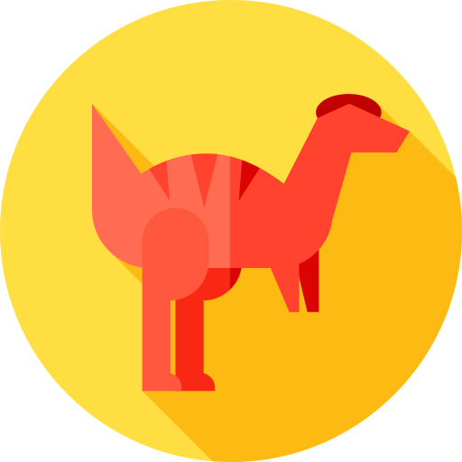 Dilophosaurus Flat Circular Flat icon