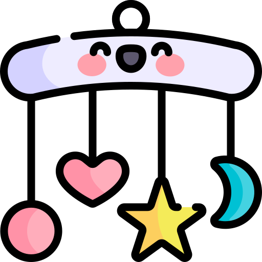 juguete móvil Kawaii Lineal color icono