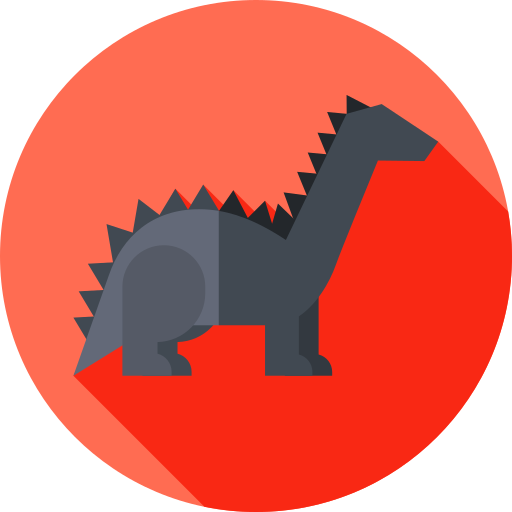 Nigersaurus Flat Circular Flat icon