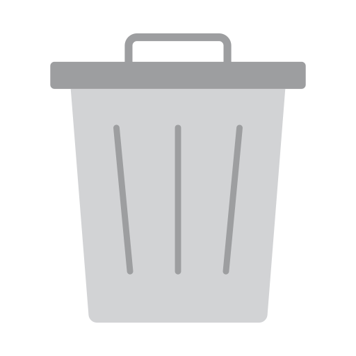 contenedor de basura Dinosoft Flat icono