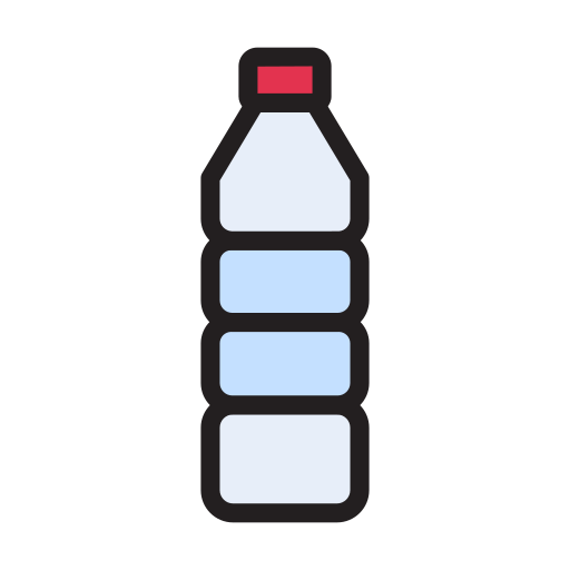 bouteille d'eau Vector Stall Lineal Color Icône