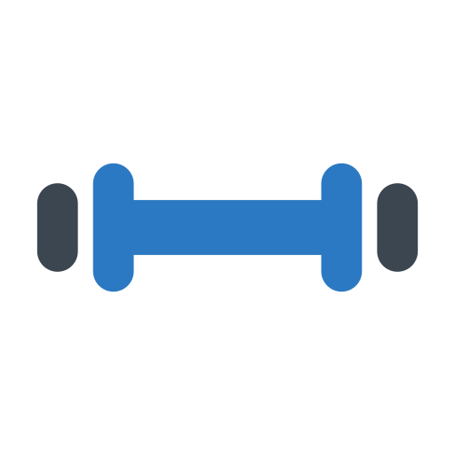 Dumbbell Generic Blue icon