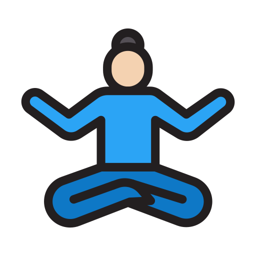 Yoga Vector Stall Lineal Color icon