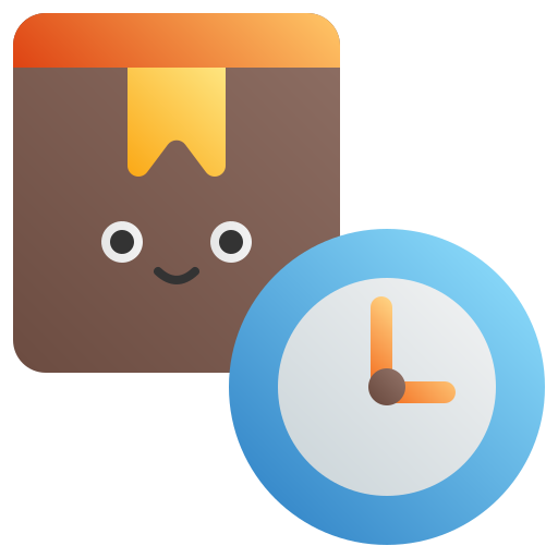 czas dostawy Generic Flat Gradient ikona