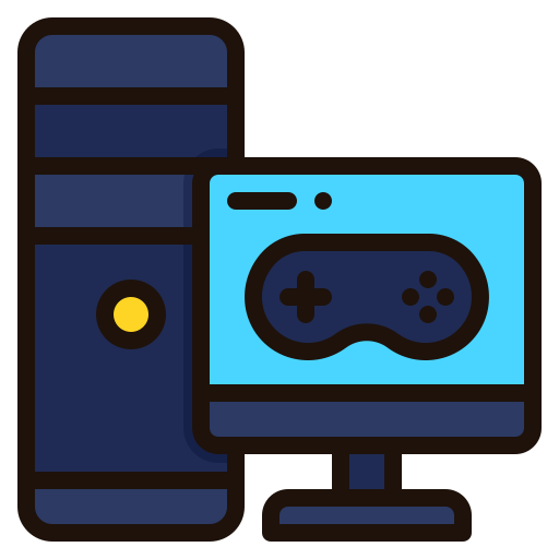 컴퓨터 게임 Generic Outline Color icon