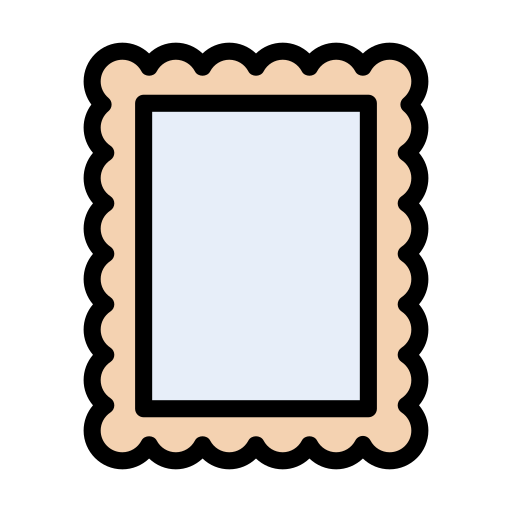 거울 Vector Stall Lineal Color icon