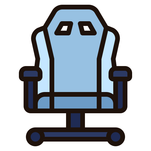 Gaming chair Generic Outline Color icon