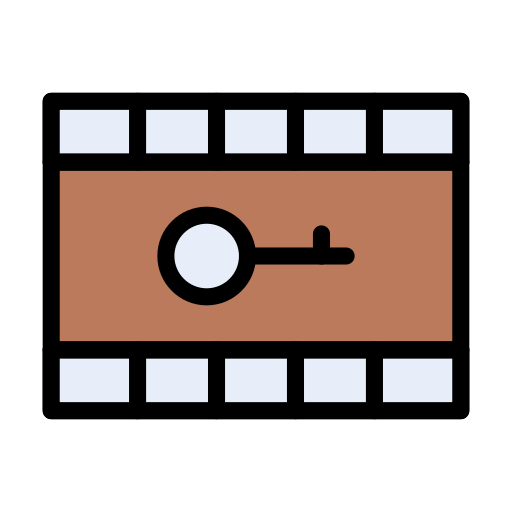 filmrolle Vector Stall Lineal Color icon