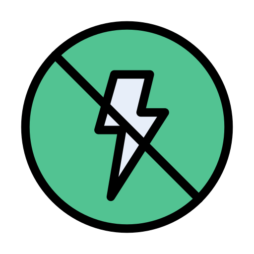 No flash Vector Stall Lineal Color icon