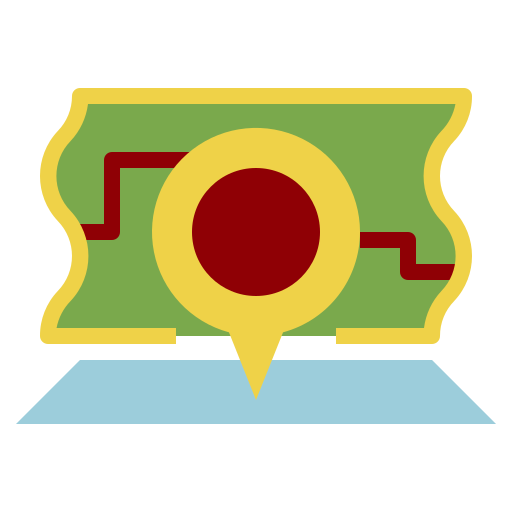 carta geografica Generic Flat icona