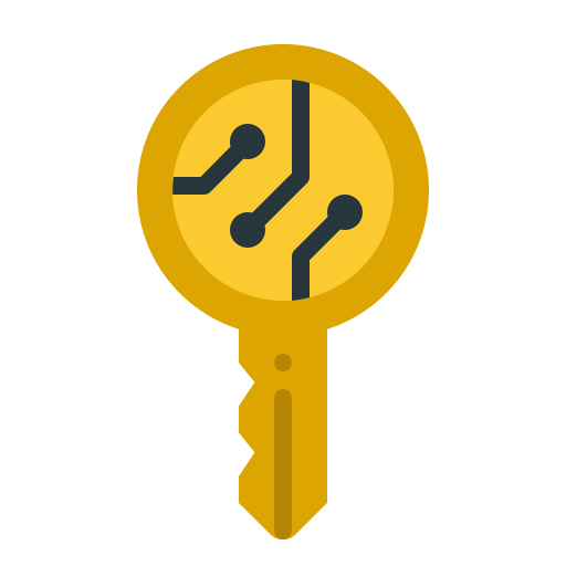 prywatny klucz Generic Flat ikona