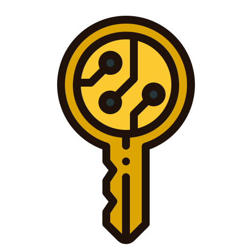 prywatny klucz Generic Outline Color ikona
