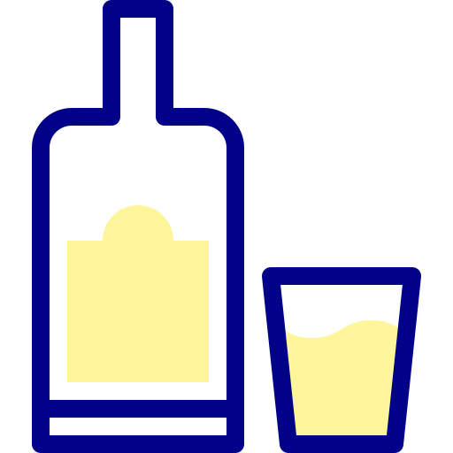 アルコール依存症 Detailed Mixed Lineal color icon