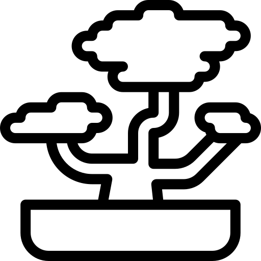 bonsaï Detailed Mixed Lineal Icône