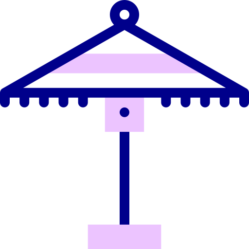 sonnenschirm Detailed Mixed Lineal color icon