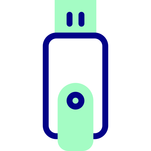 usb stick Detailed Mixed Lineal color icon