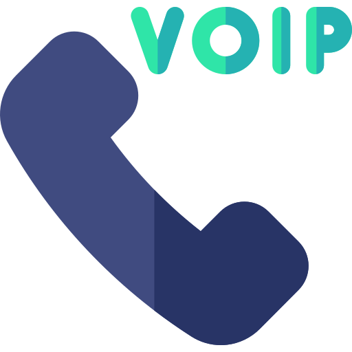 voip Basic Rounded Flat icon